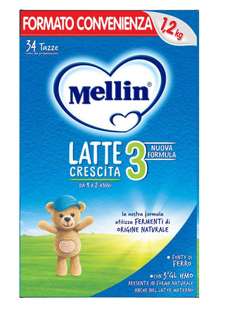 Mellin latte crescita 3 1,2kg