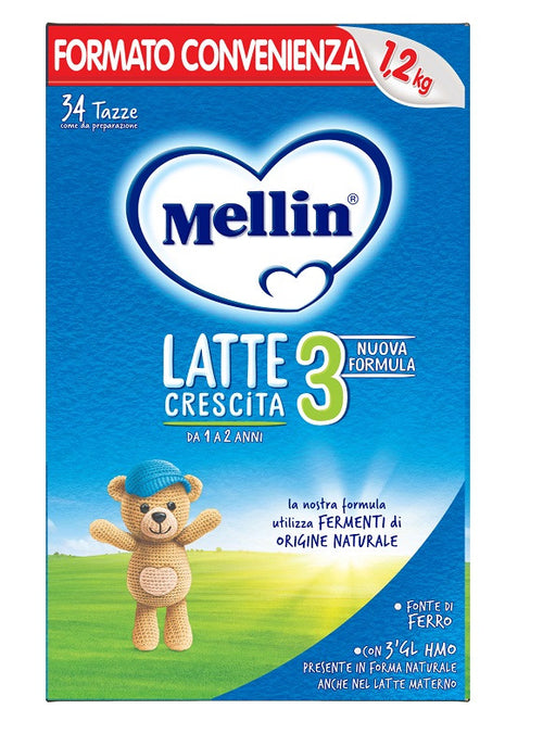 Mellin latte crescita 3 1,2kg