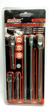 Kit 6 Adattatori Chiavi A Bussola Quadrate Impatto Percussione 1/4-3/8-1/2 96033