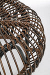 Tavolino-pouf Doradal struttura in rattan per arredamento