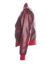 Lisa - Bomber Donna Bordeaux in vera pelle