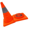 Cono Telescopico Stradale Altezza 45cm Base 24x24cm Pieghevole Auto Camper Camion