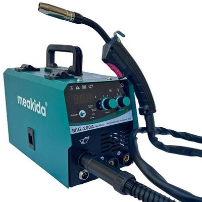 Saldatrice Mig A Filo Continuo No Gas 200 A Mma Elettrodo + Bobina Mig-200a