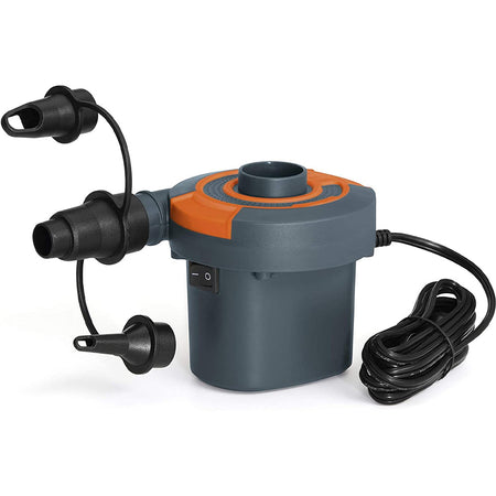 Pompa Gonfiaggio Elettrica 12V Bestway con 3 Adattatori Presa Auto e Casa