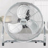 Ventilatore da terra Acciaio 100 W Pale Alluminio 50 cm 3 Velocita Oscillante