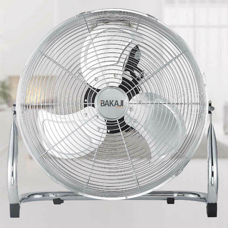 Ventilatore da terra Acciaio 100 W Pale Alluminio 50 cm 3 Velocita Oscillante