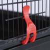 Voliera Gabbia per Uccelli Pappagalli Nera Tetto Apribile 4ruote 46x35x148cm