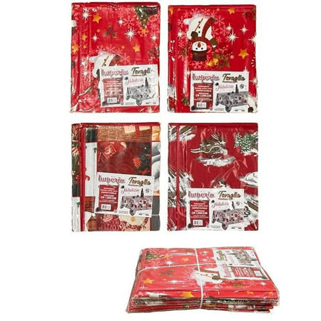 Tovaglia Copritavolo Natale Plastificata Antimacchia Varie Fantasie Mis. 120X160