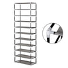 Armadietto Scarpiera Salvaspazio fino a 30 Paia Scaffale Metallo TNT Beige H175cm