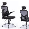 Sedia Ufficio Ergonomica con Schienale Alto Poggiatesta e Braccioli Regolabili