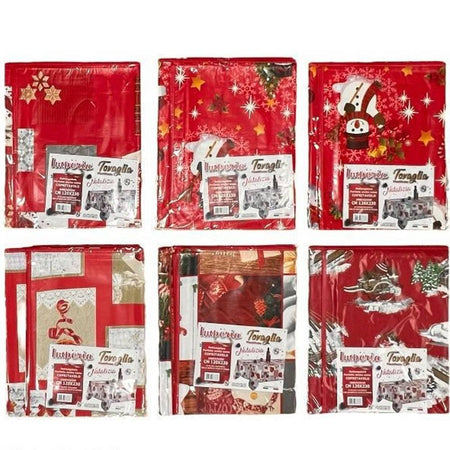 Tovaglia Copritavolo Natale Plastificata Antimacchia Varie Fantasie Mis. 120X190