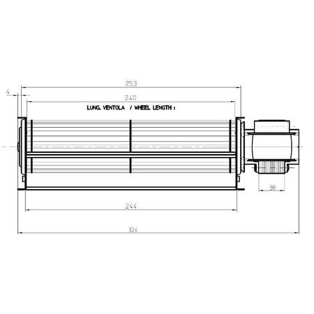 Ventola tangenziale FERGAS 4M4976 stufe a pellet 14706034