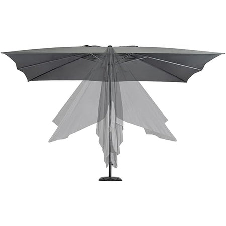 Ombrellone Giardino 3x4 mt con Palo Centrale AirVent Telo Poliestere Resistente