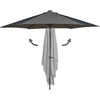 Ombrellone Giardino 3mt con Led Solari palo centrale Terrazzo Esterno Impermeabile