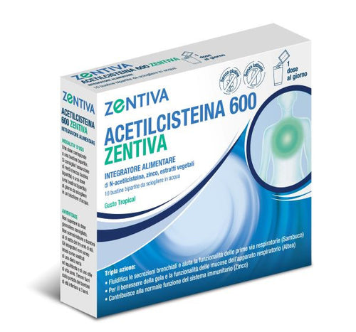 Acetilcisteina 600 zent 10bust