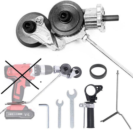 Kit Trasformazione Da Trapano In Cesoia Elettrica Per Taglio Lamiera