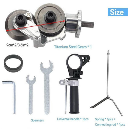 Kit Trasformazione Da Trapano In Cesoia Elettrica Per Taglio Lamiera