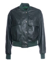 Lisa - Bomber Donna Verde in vera pelle
