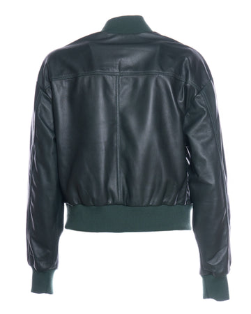 Lisa - Bomber Donna Verde in vera pelle