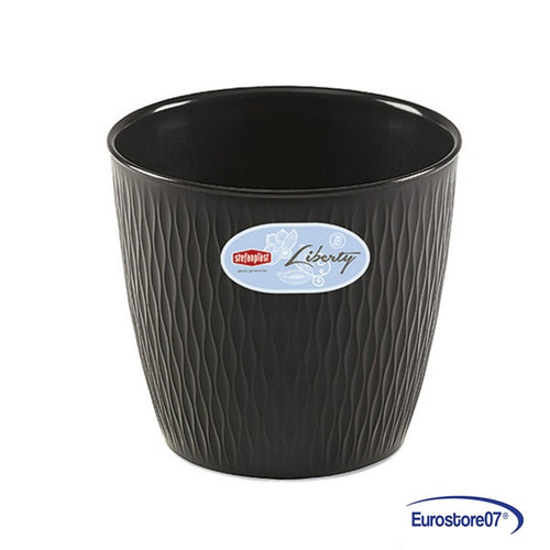 VASO TONDO 'LIBERTY' ø 25 x h.23 - stone grey - DF 6126676