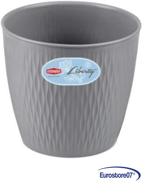 VASO TONDO 'LIBERTY' ø 20 x h.19 - stone grey - DF 6126663