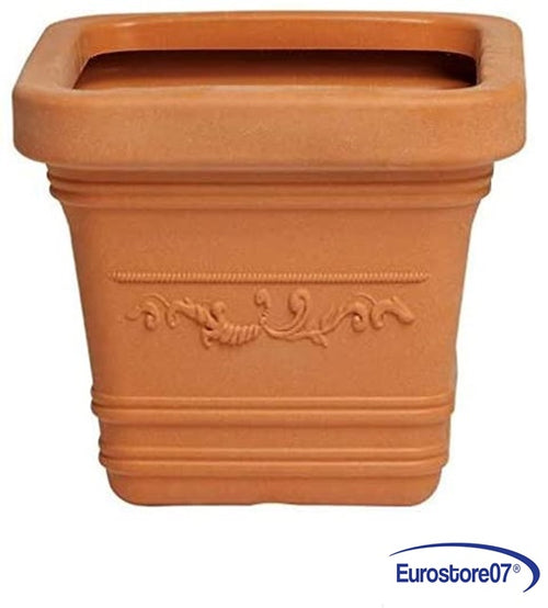 VASO FIORIERA QUADRA 'PRESTIGE' IN RESINA CM 40 X 40 H.35 - LT.33 - DF 6126630