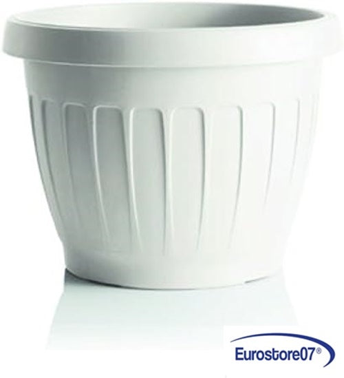 VASO TONDO ø 40 x h.30 Lt. 23 - bianco Senza sottovaso. DF 612623