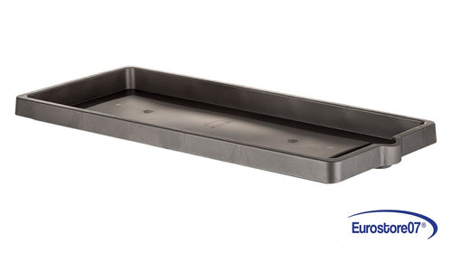 SOTTOVASO PER FIORIERA RETTANGOLARE CM 94 X 36 x 5,5 - ANTRACITE - DF 612816