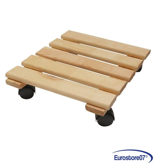 PEDANA SOTTOVASO IN LEGNO cm. 30 x 30 colore noce chiaro