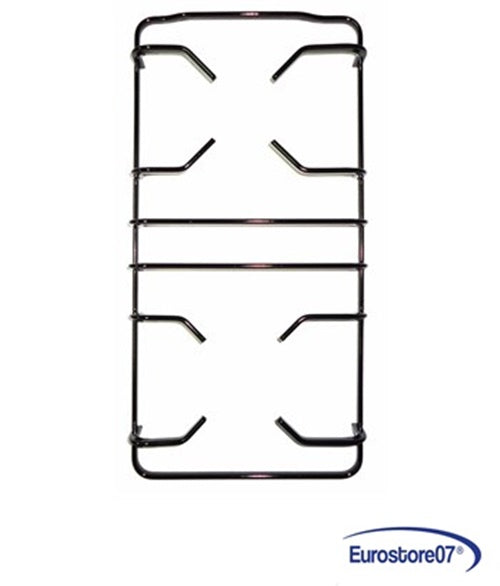FRANKE GRIGLIA CUCINA A GAS 2 FUOCHI SMALTATA NERA MM 453 X 226 -- P 1570