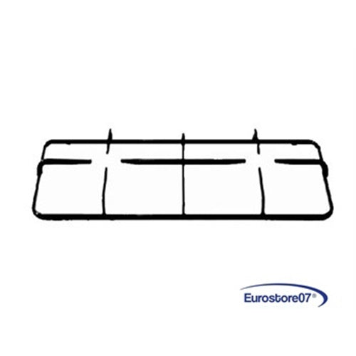 BOMPANI GRIGLIA CUCINA A GAS 2 FUOCHI SMALTATA NERA MM 415 x 250 -- P 0461