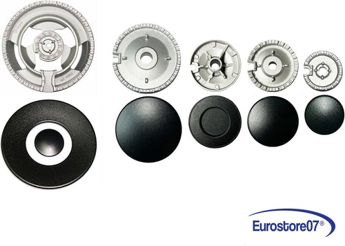 KIT 5 FUOCHI BRUCIATORI+ SPARTIFIAMMA OPACHI NERI CUCINA/PIANO BEKO 223244072 -