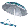 Ombrellone Mare 180cm Antivento con Custodia, Tessuto anti uv 50+ Palo Snodabile