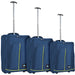 Set 3 Valigie Morbide Trolley da Viaggio Bagaglio a Mano con Ruote h50-55-60 cm