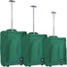 Set 3 Valigie Morbide Trolley da Viaggio Bagaglio a Mano con Ruote h50-55-60 cm