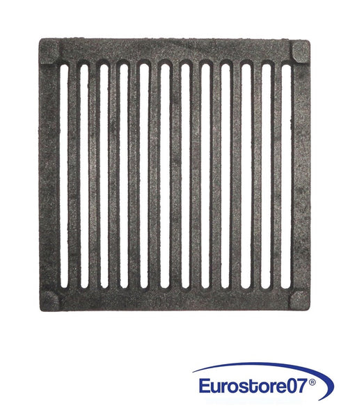 GRIGLIA IN GHISA PER CUCINA A LEGNA - CAMINETTO - BARBECUE CENERE 235 x 235 mm.