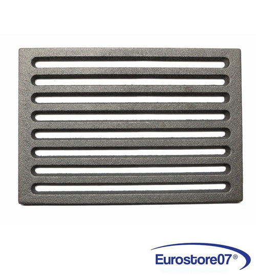 GRIGLIA IN GHISA PER CUCINA A LEGNA - CAMINETTO - BARBECUE CENERE 300 x 205 mm.