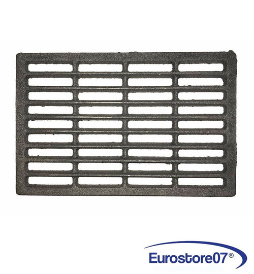 GRIGLIA IN GHISA PER CUCINA A LEGNA - CAMINETTO - BARBECUE CENERE 280 x 180 mm.