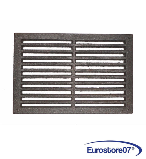 GRIGLIA IN GHISA PER CUCINA A LEGNA - CAMINETTO - BARBECUE CENERE 255 x 157 mm.
