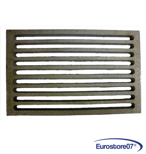 GRIGLIA IN GHISA PER CUCINA A LEGNA - CAMINETTO - BARBECUE CENERE 220 x 120 mm.