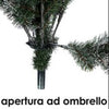 Albero Di Natale Artificiale Base A Croce Da 150cm Super Folto Con Rami Verde