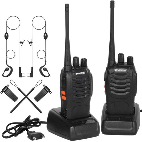 Coppia Ricetrasmittente Walkie Talkie Portatile 16 Canali 3.7 V 400 - 470 Mhz
