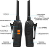 Coppia Ricetrasmittente Walkie Talkie Portatile 16 Canali 3.7 V 400 - 470 Mhz