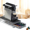 Contenitore Cassetto Porta Capsule Caffè Metallo Estraibile Silver 40 Cialde