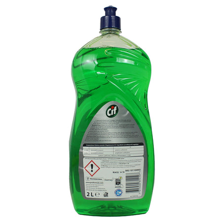 6x2 Litri Cif Detersivo Manuale per Piatti Professionale Sgrassante Contro Unto