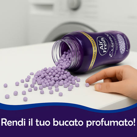 Air Fresh Cristalli Profumati Bucato e Aspirapolvere 6x275gr Fragranza Intensa Lavanda
