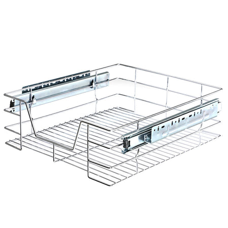 Cassetto Telescopico Cucina 60cm Cestello Acciaio Estraibile Organizer Salvaspazio