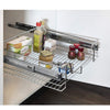 Cassetto Telescopico Cucina 60cm Cestello Acciaio Estraibile Organizer Salvaspazio