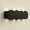 Applique da Muro LED 8 Luci Bianco Freddo Esterno Interno Alluminio 21x8x3 cm Nero