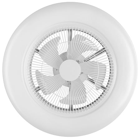 Ventilatore da Soffitto con Lampada LED 50cm 3Velocità e Telecomando Incluso